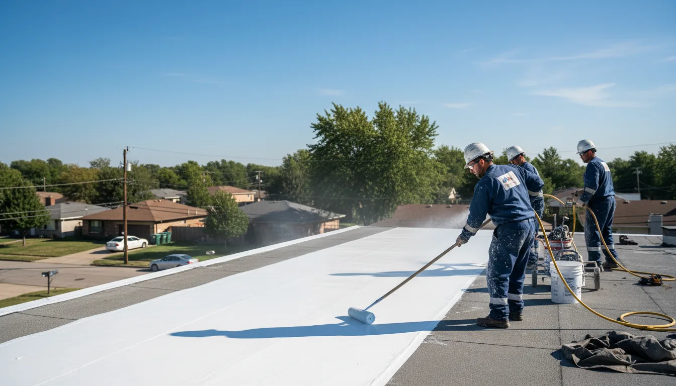 Commercial roof coating in Orestes, IN near me